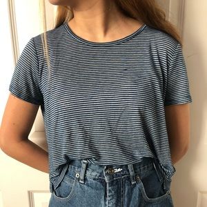 Stripped Flowy Crop